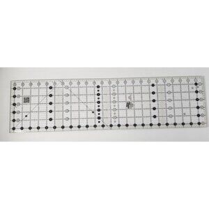 CREATIVE GRIDS CGR24 QUILT RULER CIRCLE NON SLIP ACRYLIC SEWING TOOL 6.5 X 24.5